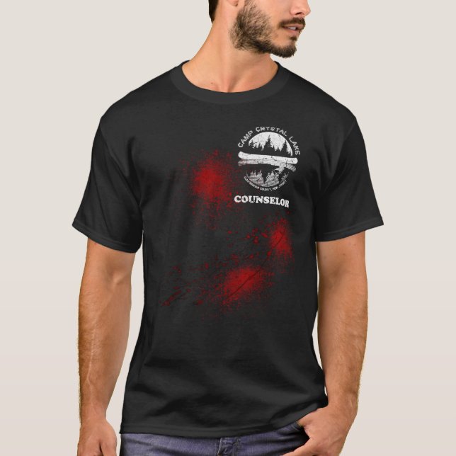 Camiseta Camp Crystal Lake counselor (Friday the 13th) Esse (Anverso)