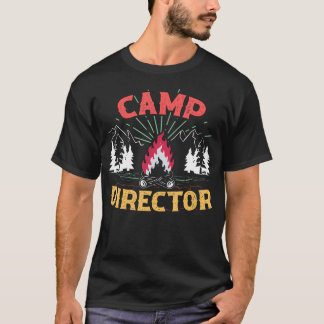 Camiseta Camp Director Counselor Summer Camping Campfire Ca