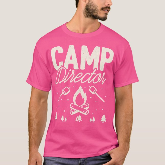 Camiseta Camp Director Shirt Gracioso Camping Montaña de Se (Anverso)