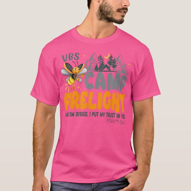 Camiseta Camp Firelight Vbs 2024 Vacation Bible School Chri (Anverso)