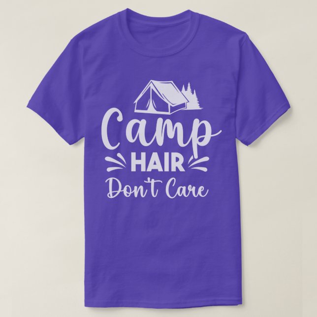 Camiseta Camp Hair no se preocupa (Diseño del anverso)