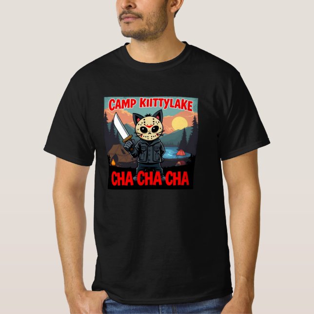 Camiseta Camp Kitty Lake Asesino (Anverso)