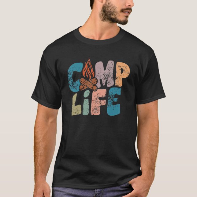 Camiseta Camp Life Happy Camper Love Camping Life (Anverso)