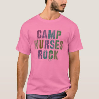 Camiseta CAMP NURSES ROCKS Funny Camping Medical Squad Medi