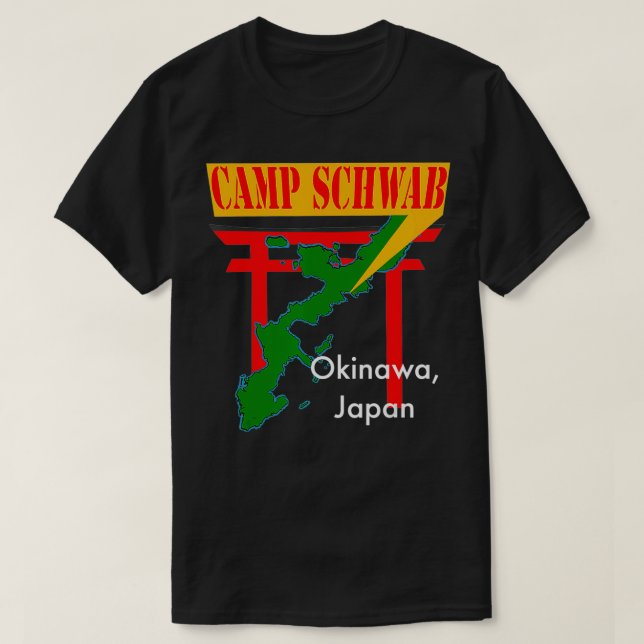 Camiseta Camp Schwab, Nago, Okinawa, Japón  (Diseño del anverso)