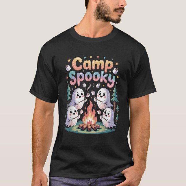 Camiseta Camp Spooky Summerween Summer Halloween Cute (Anverso)