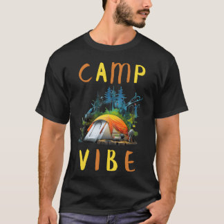 Camiseta Camp Vibe Amantes del camping retro