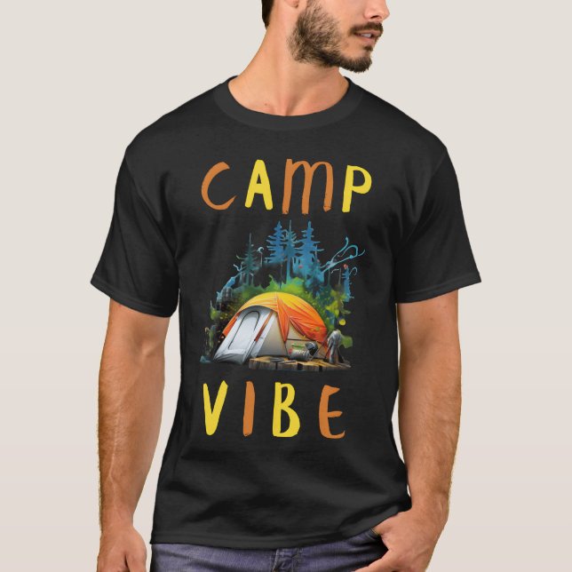 Camiseta Camp Vibe Camping Lovers retro (Anverso)