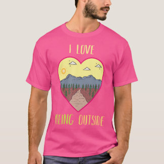 Camiseta Campamento al aire libre Lakeside Funny Backpacker