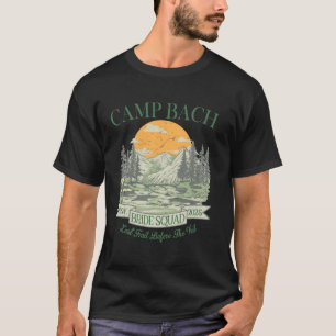 Camiseta Campamento Bach Bride Squad Retro Camping Despedid