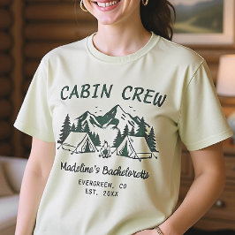 Camiseta Campamento Bachelorette Camping Glamping Equipo de