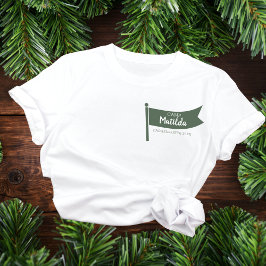 Camiseta Campamento Bachelorette Mountain Green Flag Campin