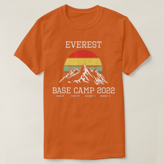 Camiseta Campamento Base Escalada Monte Everest Sur 0 Hik (Diseño del anverso)