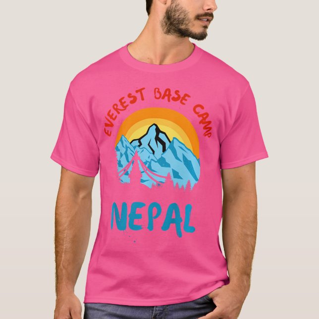 Camiseta Campamento base Everest Nepal Montañas de Senderis (Anverso)
