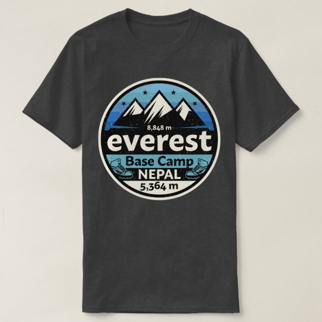 Camiseta Campamento Base Mount Everest 4 (Diseño del anverso)