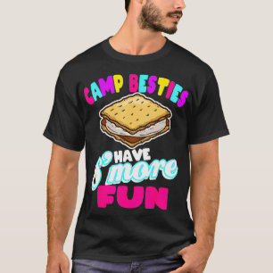 Camiseta Campamento Besties Mejor Amigo Summer Camping Funn