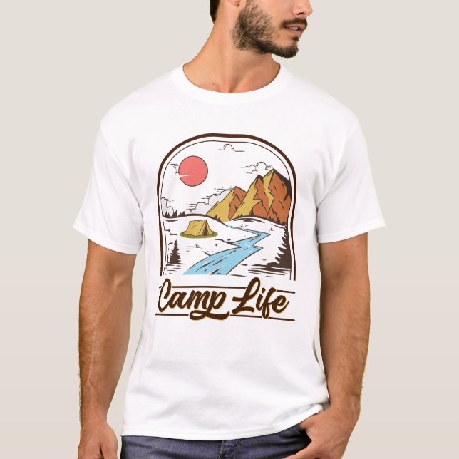 Camiseta Campamento Campestre de la montaña (Anverso)