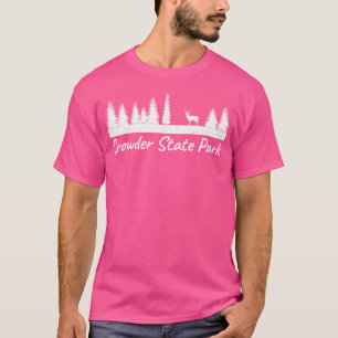 Camiseta Campamento Campgr Rústico Ciervo Buck Crowder Stat