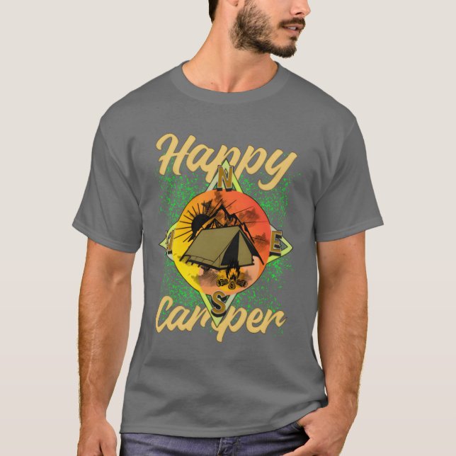 Camiseta Campamento Camping vintage (Anverso)