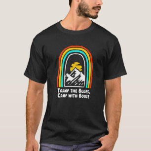 Camiseta Campamento Con Booze Camping Bebida De Beer Camper