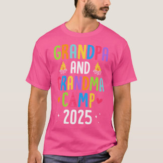 Camiseta Campamento de abuelos 2025 Camping Vaca de verano