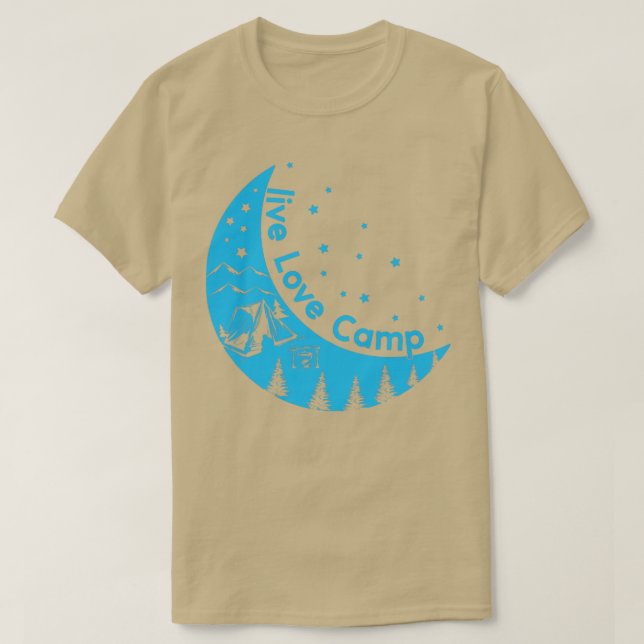 Camiseta Campamento de amor en vivo en el campamento de la  (Diseño del anverso)