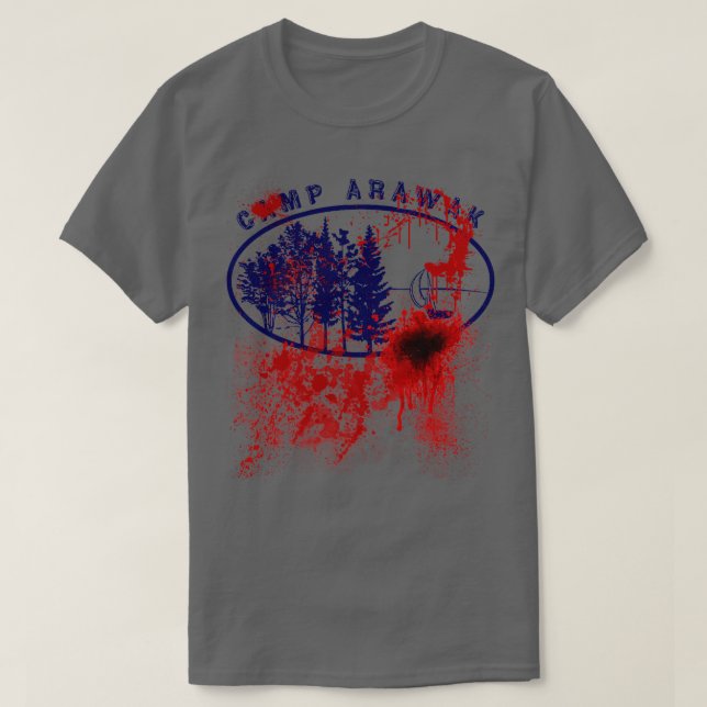 Camiseta Campamento de Angelas Camp Arawak Tee Sleepaway (Diseño del anverso)