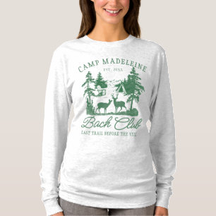 Camiseta Campamento de Bachelorette Forest Deer Último Camp