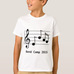Camiseta Campamento de bandas de notación musical
