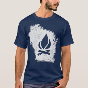 Camiseta Campamento de Bomberos de Wisconsin Camping Campin