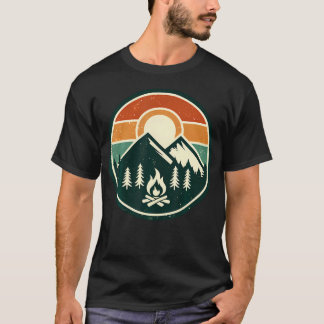 Camiseta Campamento de campamento al aire libre retro vinta