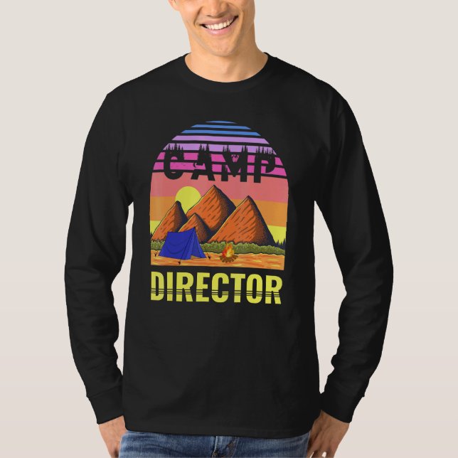 Camiseta Campamento de Campamento Director Sunset Summer Ca (Anverso)