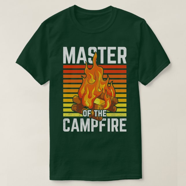 Camiseta Campamento de Campfire Camper Natural Camper (Diseño del anverso)