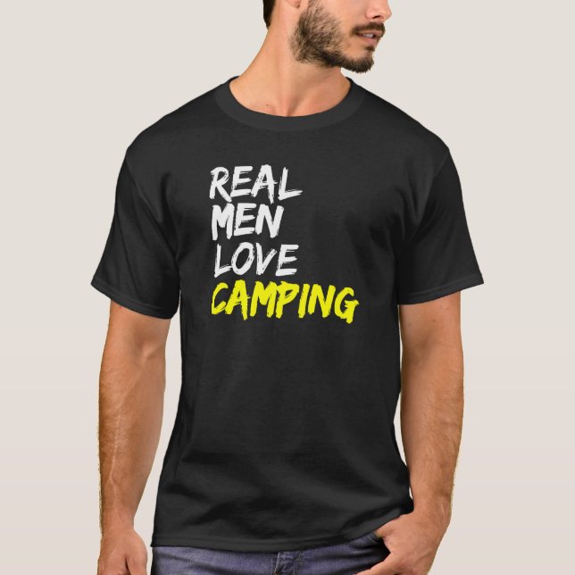 Camiseta Campamento de carpas de campamento diciendo que a  (Anverso)