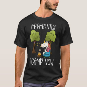Camiseta Campamento de Chicas de camping Unicornio para niñ
