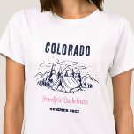 Camiseta Campamento de Chicas del partido Bachelorette Camp<br><div class="desc">¡Experimente aventura con camisetas del Personalizado del Camp Bachelorette! Para prepararte para una inolvidable despedida de soltera que combina la emoción al aire libre con un estilo personalizado. Esta camiseta personalizado es la adición perfecta a su celebración temática del campamento, añadiendo un toque de elegancia e individualidad a su viaje...</div>