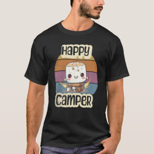 Camiseta Campamento de Chicas Infantiles Feliz Marshmallow