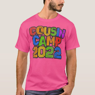 Camiseta CAMPAMENTO DE COUSIN 2022 Rótulo del abuelo de la 