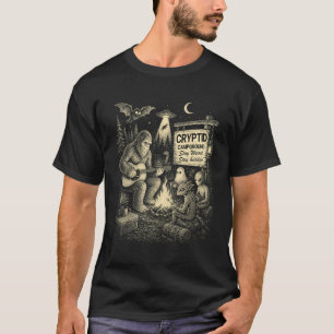 Camiseta Campamento de Críptidos Pie Grande Bosque Alieníge