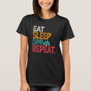 Camiseta Campamento de descanso para comer Camping de repet