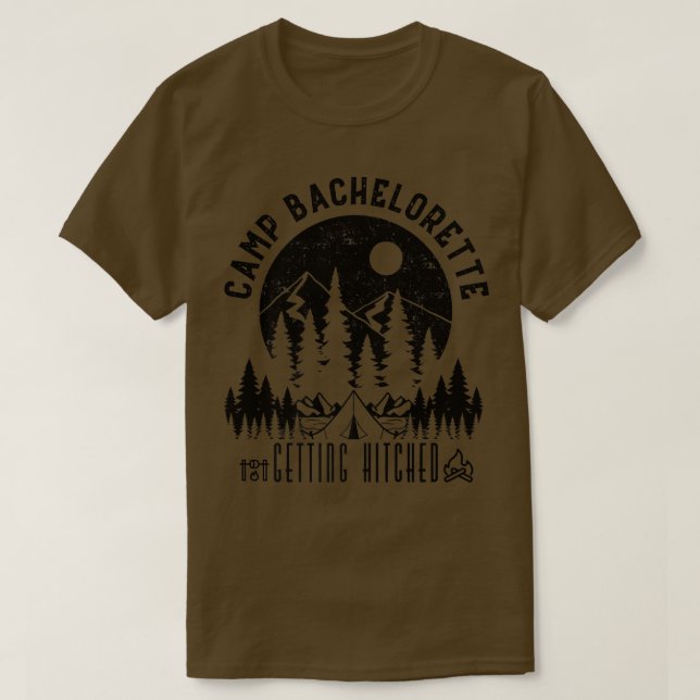 Camiseta Campamento de despedida de soltera que se casa reg (Diseño del anverso)