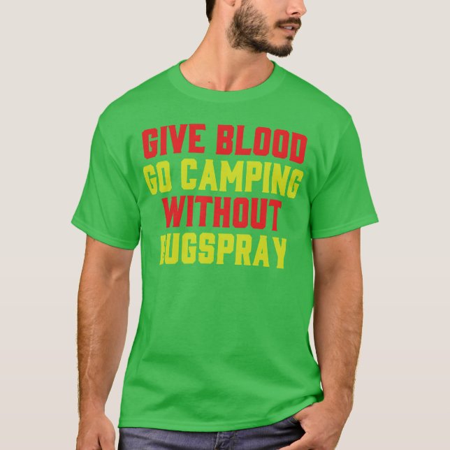 Camiseta Campamento de donación de sangre Camping Bugs dive (Anverso)