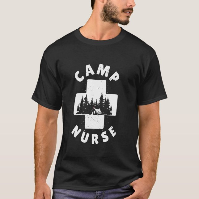 Camiseta Campamento de enfermeras Campping Campamento de pe (Anverso)
