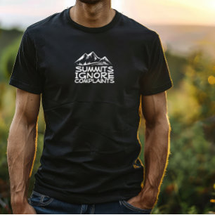 Camiseta Campamento de excursionista humor blanco negro