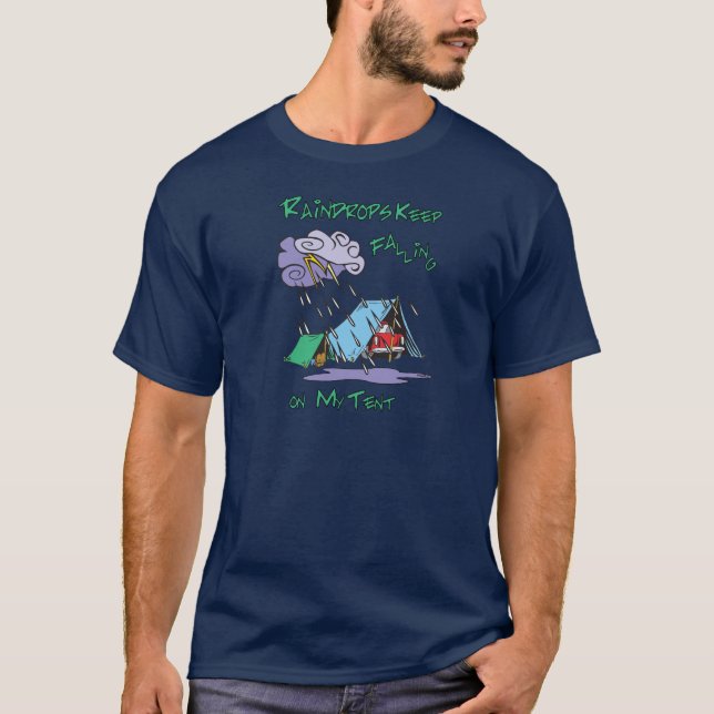 Camiseta Campamento de gotas de lluvia (Anverso)