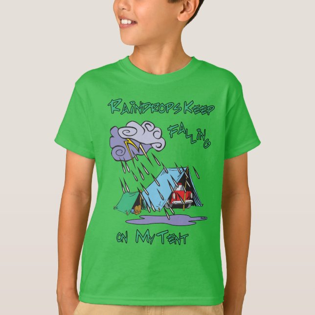 Camiseta Campamento de gotas de lluvia (Anverso)