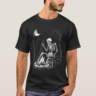 Camiseta Campamento de huesos de esqueleto de Halloween