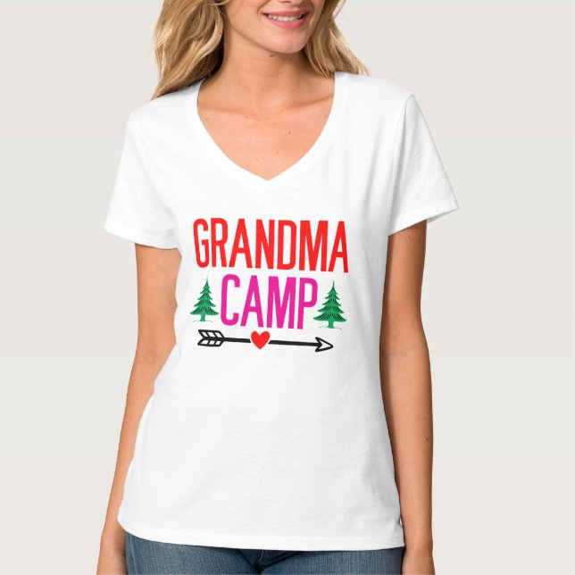 Camiseta campamento de la abuela (Anverso)