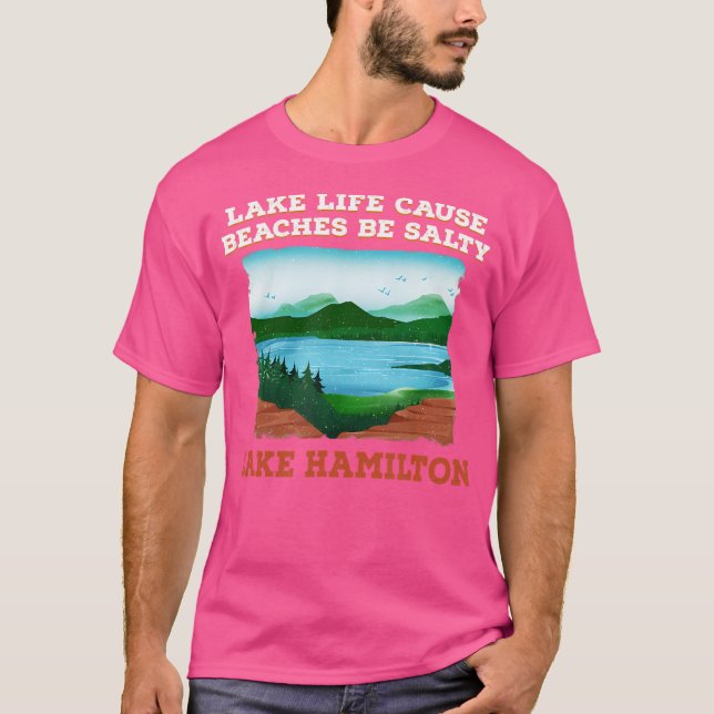 Camiseta Campamento de Lake Life Cause Beach Lake Camping (Anverso)