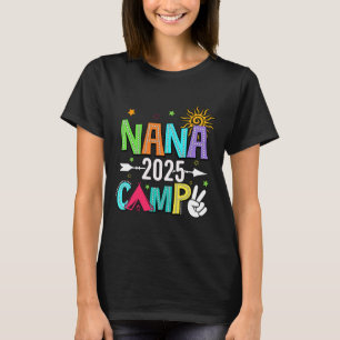Camiseta Campamento de Nana 2025 Vacaciones Familiares Trip